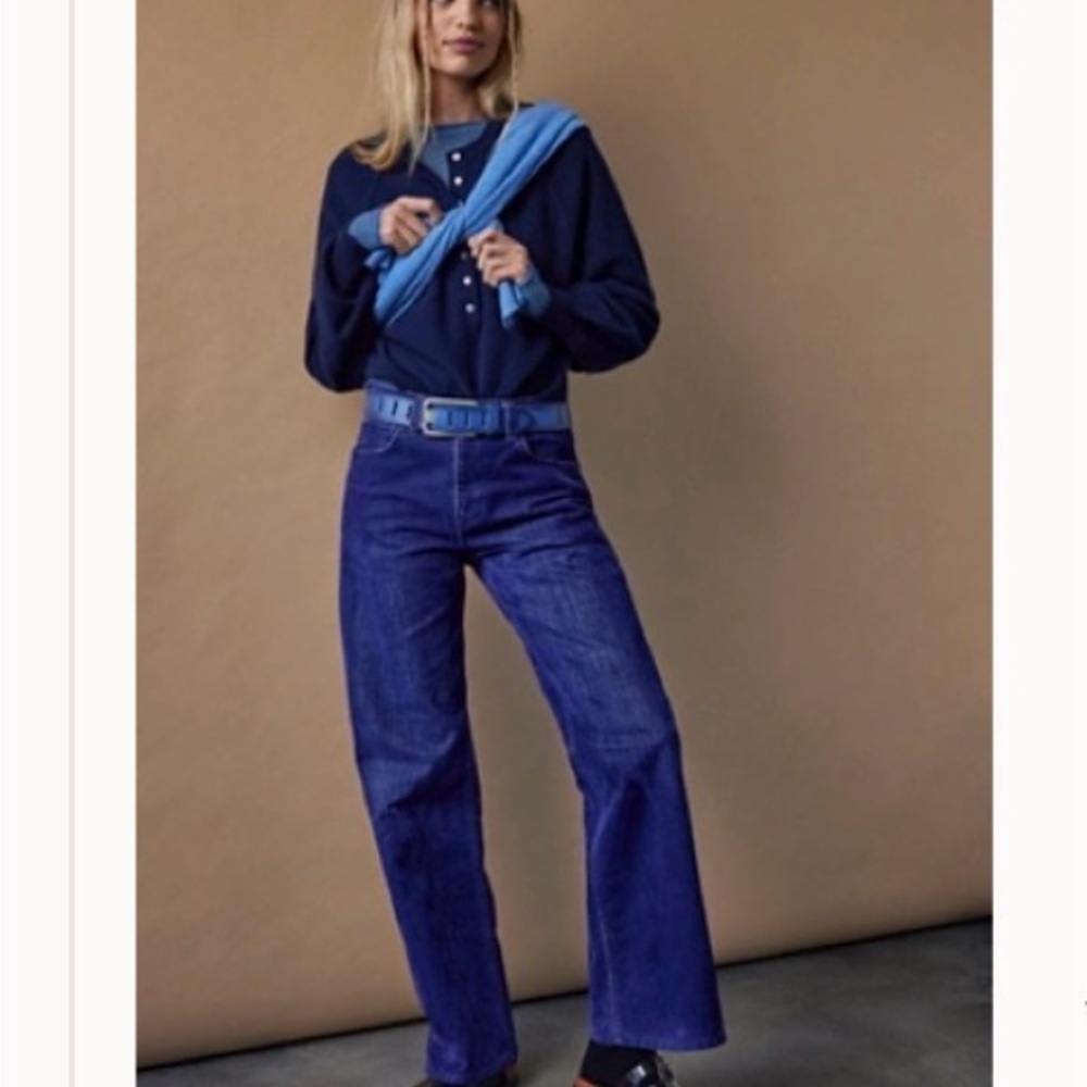 We The Free Wide-Leg Jeans in Deep Blue